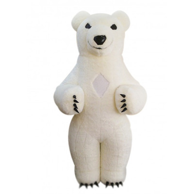 Przebranie dmuchane, kostium - Biały Niedźwiedź