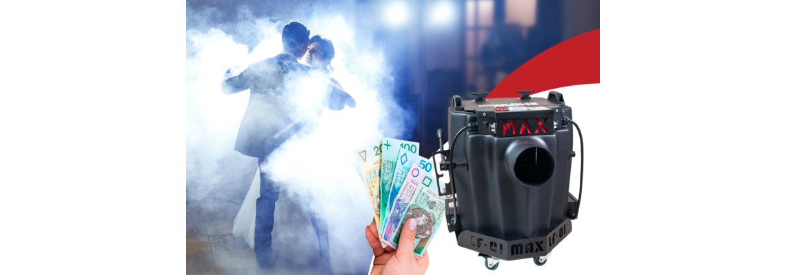 Porównanie efektu gęstego dymu z maszyny SHOWplus JD52 oraz rzadkiej mgły z taniej dymiarki na płyn.